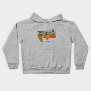 Back to School but Front to Home Kids Hoodie